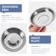 thumbnail image 4 of 10Pcs Platos Pequeños Platos Aperitivo de Acero Inoxidable Platos Redones de Condimento Platos de Metal Platos de Metal Platos Básicos para Gato 10cm, 4 of 4