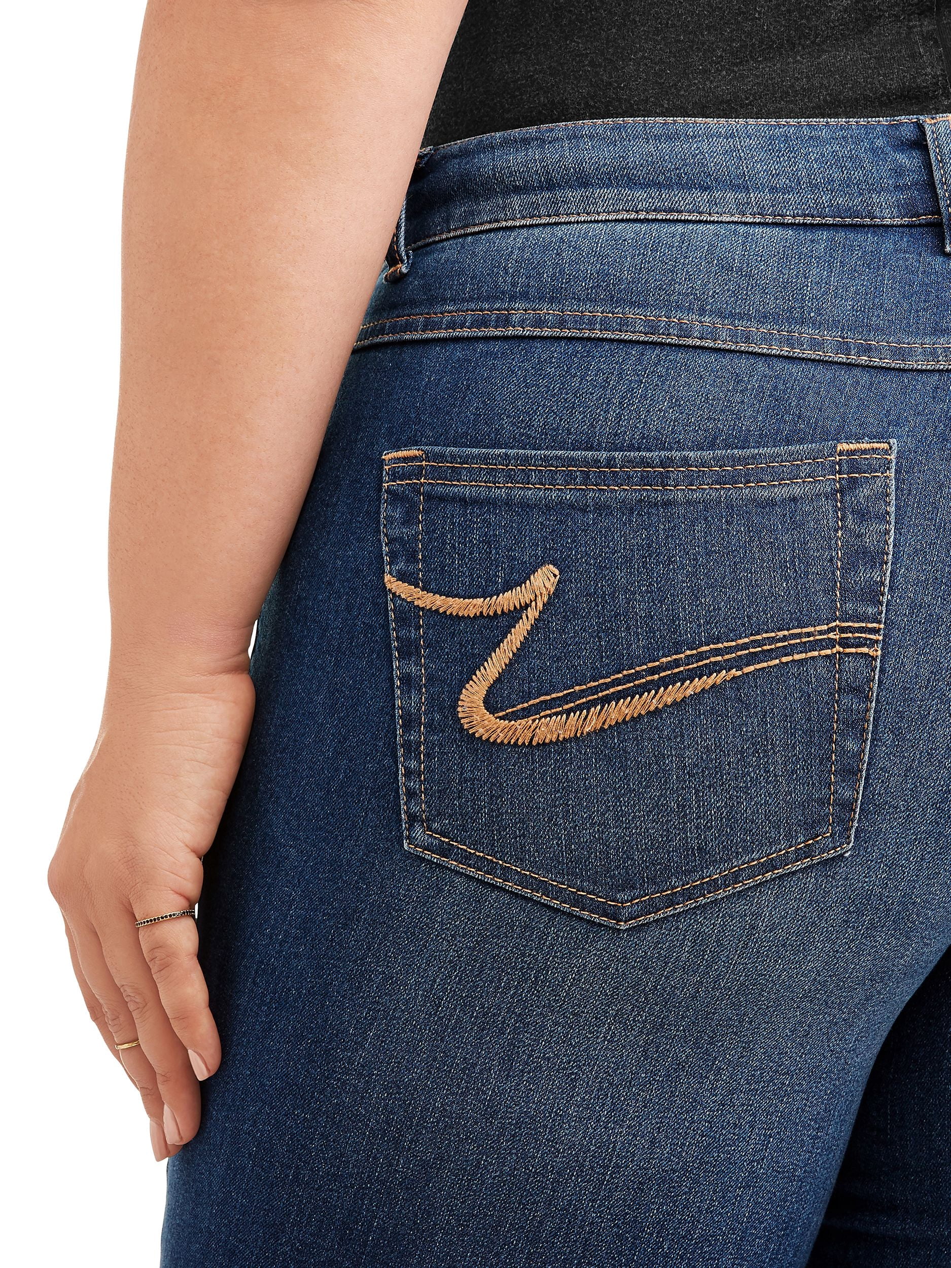 Just My Size Women's Plus Size 5 Pocket Stretch Jean, Also in Petite
