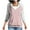 #0247-Pink, variant on Uootdi Women's Color Block Zip Gift Up Hoodies Jackets Long Sleeve Sweatshirt Casual Jacket Sweater with Pockets Loose Tops