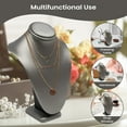thumbnail image 6 of Novel Box Silver Leatherette Stand Jewelry Necklace Display 5.5x3x7.5 In - Necklace Displays Small, 6 of 7