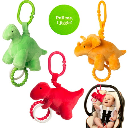 Manhattan Toy Company (Set Of 3) Newborn Baby Toys Plush Jiggle Hanging Toys For Babies