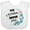 AA-White, variant on Inktastic My Nonna Loves Me for Girls Granddaughter Girls Baby Bib