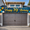 thumbnail image 6 of Blue Themed Happy 70th Birthday Banner with Balloon Star Elements Backdrop Background Party Decors for Birthday Party Photography Props Celebrations, 6 of 6