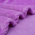 thumbnail image 6 of Unique Bargains Fuzzy Plush Flannel Fleece Throw Blanket Light Purple 71" x 78", 6 of 8