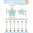 thumbnail image 2 of 30 Pcs 5 Colors Multicolor Enamel Flower Pendants Cute Small Blossoms Pendants Cherry Blossoms Charms, 2 of 3