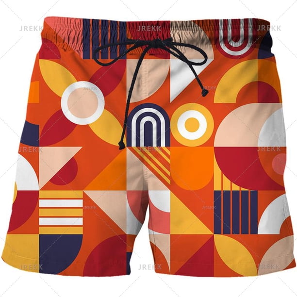 Pantalones cortos con estampado 3D para hombre, Shorts de playa con patrón abstracto, a la moda, con personalidad, para jugar en el mar, 2023 Fivean unisex