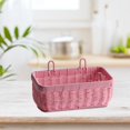 thumbnail image 6 of DOMELAY Storage Basket Wall Hanging Decor for Garden Flower Pot Farmhouse Wall Decor Pink, 6 of 9