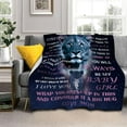 thumbnail image 4 of Daughter Gift from Mom Birthday Gifts from Lion Mother Blanket to My Daughter Romantic Christmas Birthday Gifts Love Letter for Her Lightweight Flannel Blanket for Bed Sofa, 4 of 6