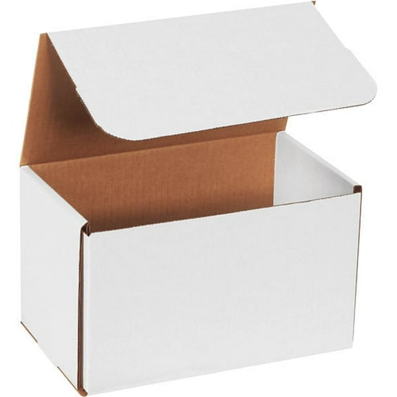 Partners Brand Mailer,Corrugated,10"x6"x5",White,PK50 M1065