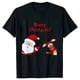 thumbnail image 4 of Camiseta de Feliz Navidad para mujer, Tops con estampado de renos de Papá Noel, ropa informal estilo Hip Hop, pantalón corto informal, camiseta de manga, ropa femenina, 4 of 5