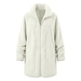 thumbnail image 6 of Cilsoka Womens Fleece Jacket Long Sleeve Zip Up Sherpa Coats 2025 Fall Winter Trendy Fuzzy Hooded Jackets with Pockets, 6 of 7