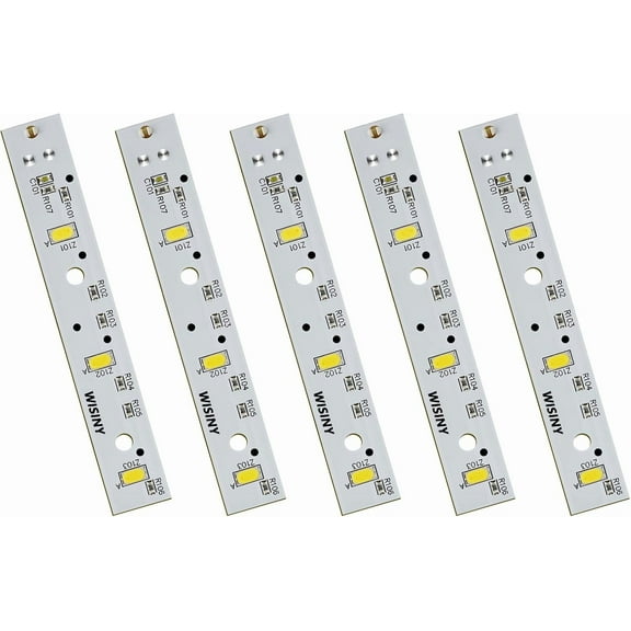 WR55X26671 Freezer LED Light Board Compatible for GE Refrigerator LED Light Replacement Part Replace 4468532 EAP11767930 LED3344588 PS11767930 AP6035586 5PCS