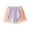 -C-Purple89, variant on FINALGANG Girl Lovely Shorts Plaid Print Patchwork Loose Fit Yoga Beach Shorts Elastic Waistband Cotton Bottom Relaxed Fit Soft Daily Wear