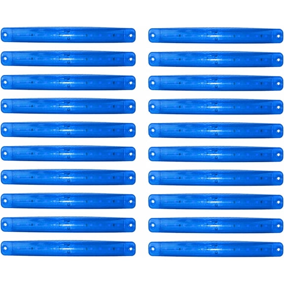 LINLIN Truck Side Marker Indicators, 20pcs Car Marker Lights Car Side Indicators Lights 12SMD LED Front Rear Side Light Position Lamps 24V for Auto Camper Van Truck Lorry