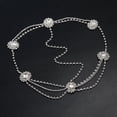 thumbnail image 2 of lionlar Head Chain Rhinestones Boho Bohemian Headpiece for Halloween Party Wedding Girls, 2 of 8