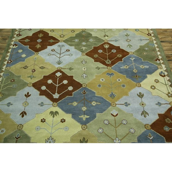 Rugsource 12x16 Hand Tufted Oushak Bakhtiari Oriental Area Rug For Rugsource 12x16 Hand Tufted Oushak Bakhtiari Oriental Area Rug For Dinning Room 15 8 X 12 1 Com