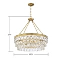 thumbnail image 6 of Windham 6-Light Pendant in Warm Brass, 6 of 6