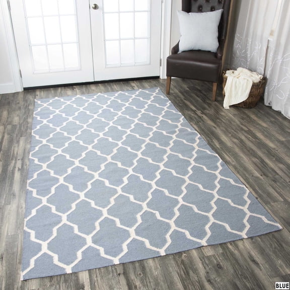 Alora Decor Elect 9' x 12' Lt. Gray/Blue/Brown Power-Loomed/Hybrid Area Rug