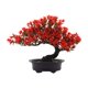 thumbnail image 1 of Árbol bonsái artificial de bienvenida, centro de mesa en maceta, artesanía decorativa Rojo, 1 of 9