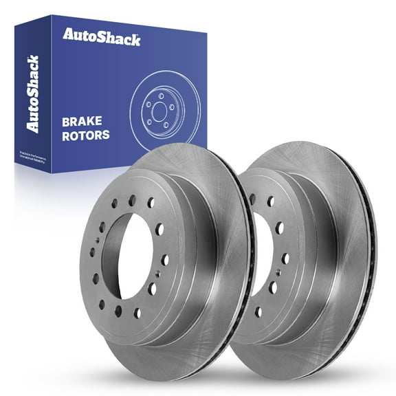 AutoShack Rear Vented Brake Rotors 2-PC Set Replacement for 2010-2024 Toyota 4Runner 2010-2023 Lexus GX460 2010-2014 Toyota FJ Cruiser 12.28" (312 mm)