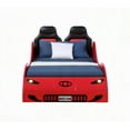 thumbnail image 6 of Colen Red Finish Twin Car Bed with LED Lights and Comfort - No Box Spring Needed, 6 of 7