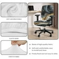 thumbnail image 7 of SCRAWLGOD Marble Print Gray Golden Black Set of 2 Elastic Office Chair Slipcover Non-Slip Universal Desk Chair Seat Protector Dustproof Protective Computer Chair Slipcovers, 7 of 7