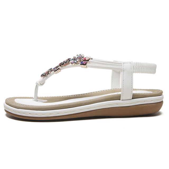 Zapatos Verano Sandalias Playa Cómodos Diamantes Imitación Bohemios para Mujer