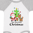 thumbnail image 4 of Inktastic My 2nd Christmas with Santa Reindeer and Tree Boys or Girls Baby Bodysuit, 4 of 5