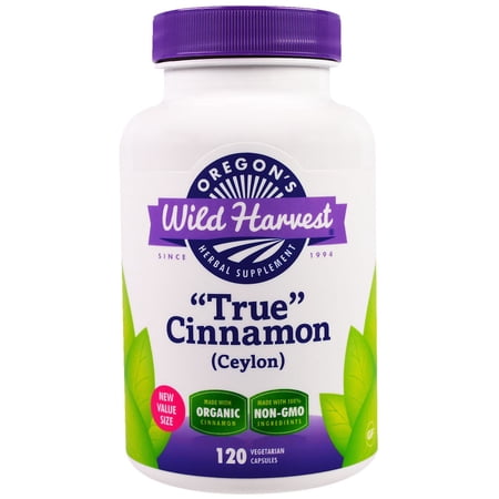 Oregon's Wild Harvest "True" Cinnamon (Ceylon), 120 Vegetarian Capsules