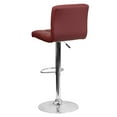 thumbnail image 6 of Flash Furniture 2 Pack Contemporary Burgundy Quilted Vinyl Adjustable Height Barstool with Chrome Base, 6 of 9