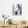 thumbnail image 2 of Nawypu Blue Abstract Canvas Art Blue Abstract Canvas Paintings Wall Art Living Room Blue Grey Abstract Pictures Blue Wall Art Prints Wall Decor Blue Texture Wall Art Blue Modern Artwork, 2 of 4