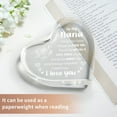 thumbnail image 5 of Gifts for Nana, Nana Gifts from Grandchildern, Heart Shaped Acrylic Keepsake, Mothers Day Gifts for Nana, Birthday Valentines Day Gifts for Nana Grandma, 5 of 6