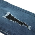 thumbnail image 2 of KIDSCOOL SPACE Little Boys Jeans,Elastic Band Inside Ripped Stretchy Soft Slim Denim Pants,8-9 Years, 2 of 5