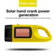 thumbnail image 1 of Mini Led Torch Emergency Hand Crank Dynamo Solar Flashlight Outdoor Camping, 1 of 5