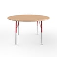 thumbnail image 3 of ECR4Kids 48in Round Everyday T-Mold Adjustable Activity Table Maple/Maple/Sand - Chunky Leg, 3 of 3