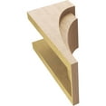 thumbnail image 6 of 9"W x 9"D x 18"H Wide Rivera Rough Cedar Woodgrain TimberThane Corbel, Primed Tan, 6 of 6