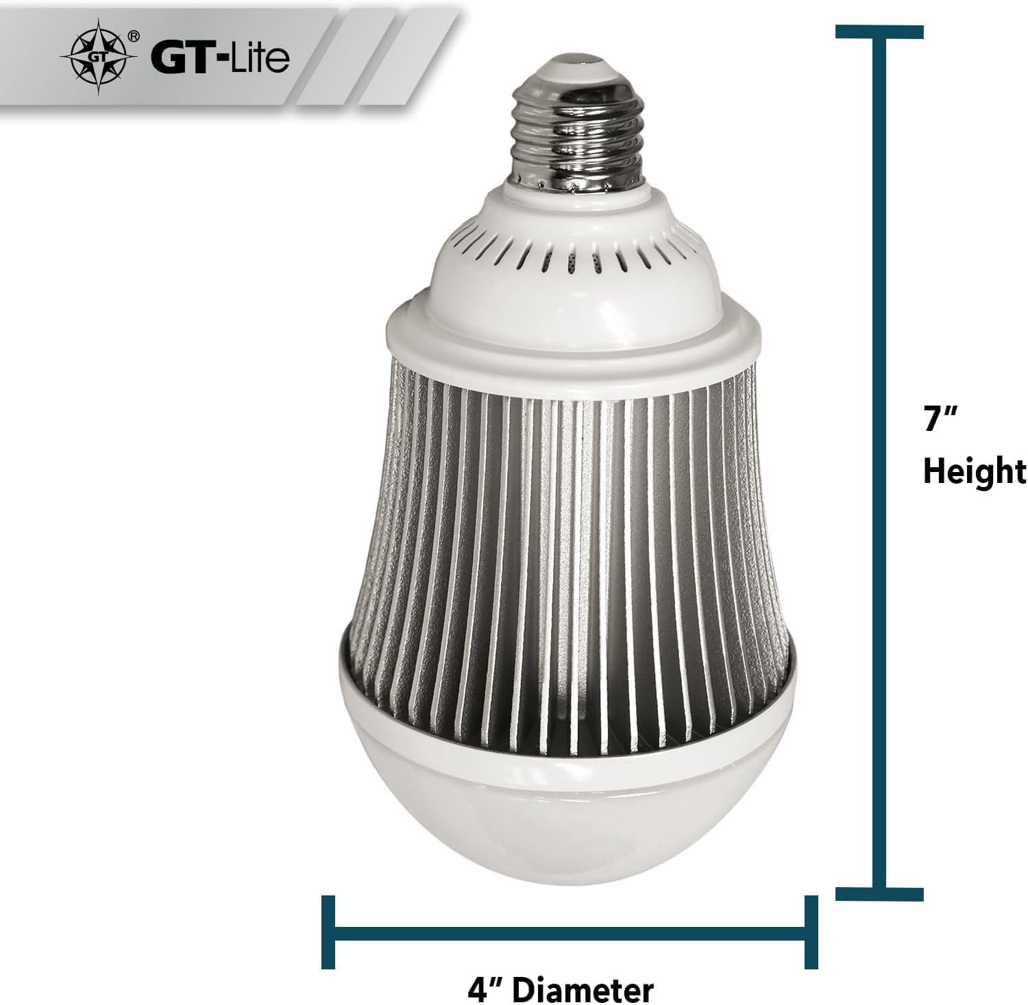 Ultra Bright 5000 Lumen LED A-Line Bulb E26 Base for Garage