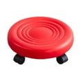 thumbnail image 1 of Luzkey Tabouret Roulant Bas avec Roulettes Pivotantes pour Manucure Mécanique Sport Rouge, 1 of 8