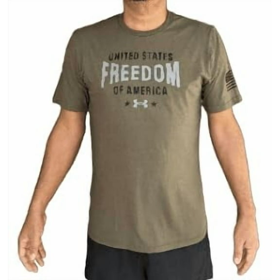 Under Armour Mens UA Freedom Flag USA T-Shirt, Marine Green, Medium