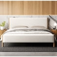 thumbnail image 6 of Omax Decor Liana Upholstered Platform King Bed in White Boucle Fabric, 6 of 14
