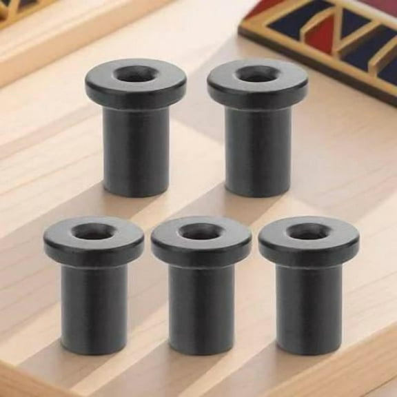 UEETEK 5 Pcs Black Hardware Spacers High-carbon Steel for Barn Door Projects 1.4*1.2*1.2in