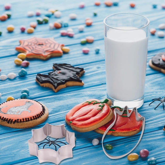 Moule à Biscuits Non Marqué 10 Pcs Style Acier Inoxydable pour Cuisson à la Maison Argent