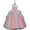Pink, variant on Girls Unicorn Dress Rainbow Fancy Princess Costume Tulle Party Dresses