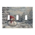 thumbnail image 2 of Switch Panel 4.48x6.37In Switch Plate Wall Panel Living Room Kitchen Bedroom Study Switch Panel Stylish Decoration Christmas Tree and Snowman, 2 of 8