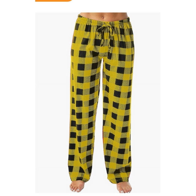 Pantalones con estampado de cuadros escoceses de primavera y otoño para mujer, pantalones casuales, pantalones para estar en casa