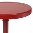 thumbnail image 2 of Crosley Furniture Table d'Appoint Rétro en Métal pour Extérieur/cour Arrière/patio 19 Pouces x 22 Pouces, Rouge, 2 of 5