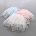 thumbnail image 6 of Tulle Tutu Skirt for Girl Summer Casual Elastic Waist Cotton Lining Floral Embroidered Skirts Cute Holiday Girls Fashion, Light Blue, 4 Years, 6 of 6