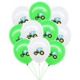 thumbnail image 3 of Globos de látex con temática de tractor de construcción, excavadora, camión, vehículo, baby shower, suministros para fiestas de cumpleaños de niños, 10/30 unidades, 3 of 5