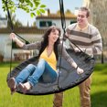thumbnail image 6 of PRINIC 43" Saucer Tree Swing for Kids, Waterproof Flying Saucer Swing for indoor/playground Textilene fabric seat & Stainless steel frame, 6 of 11