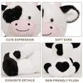 thumbnail image 4 of Personalized Cow Stuffed Animal, Milk Cow Plushie with Custom Name Date Message, 13.5" High 9.8"Width Black White Cows Soft Cuddle Gift for Kids Toddler Boy Girl, 4 of 7